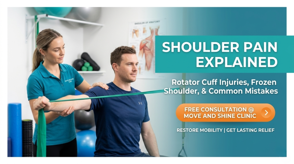 Shoulder Pain Explained: Rotator Cuff Injuries, Frozen Shoulder & Common Mistakes That Make It Worse