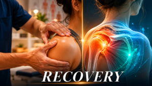 Shoulder Pain Causes and Treatment: Complete Orthopedic Guide 3 Physiotherapist demonstrating shoulder pain treatment techniques — professional orthopedic care at Move & Shine Clinic Bangalore