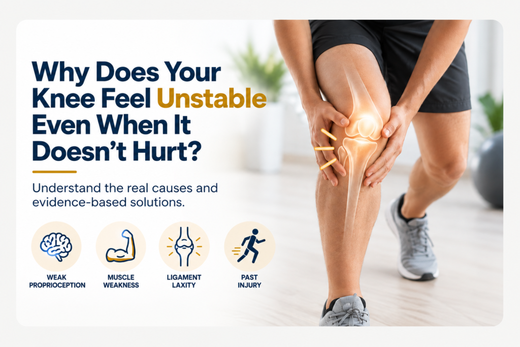 Knee instability without pain is one of the most confusing symptoms patients bring to an orthopedic clinic