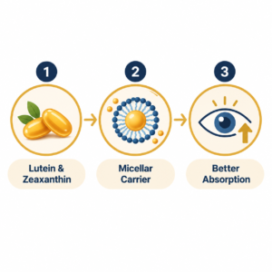 How micellar formulation improves lutein and zeaxanthin absorption for eye health