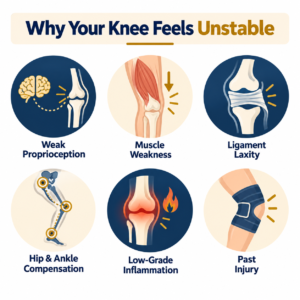 Six common causes of knee instability without pain